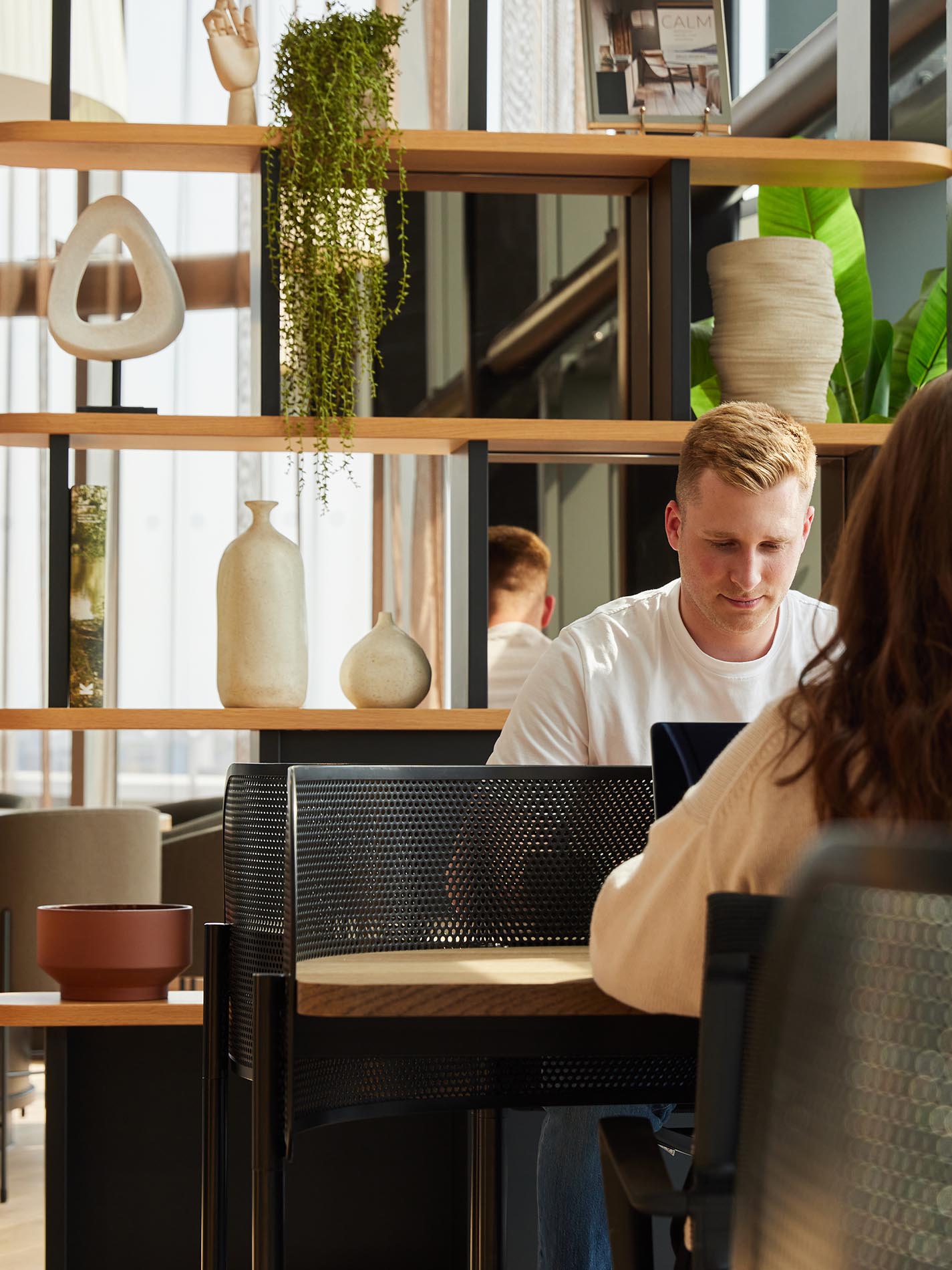 Sitting Working at Desks Sitting Working at Desks